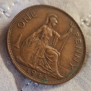 Rare George vl Penny From Great Britain rare coin